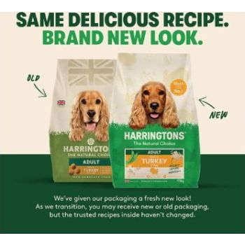  Harringtons Complete Turkey with Veg Adult Dry Dog Food 4KG 