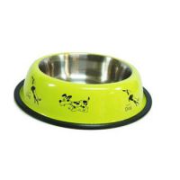 Antiskid colored Belly Bowl with Printing- 11.5 cm ( TWO COLORS) YELLOW & VIOLET