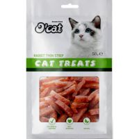 O CAT TREATS RABBIT THIN STRIP SNACK 50 g