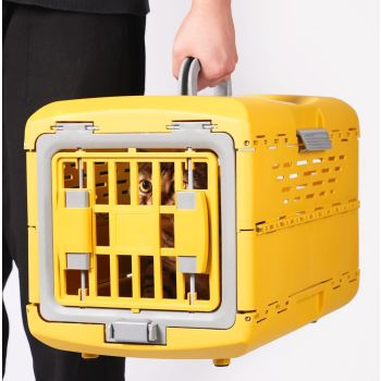  Pado Foldable Pet Carrier 48x30x32cm-Gold Colour 