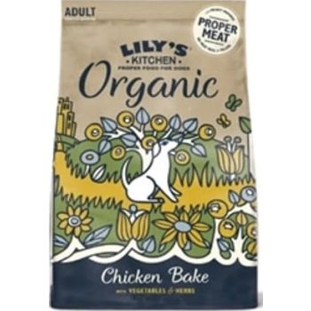  Lily's Kitchen Organic Chicken Bake with Vegetable & Herb Adult Dry Dog Food - 7KG 