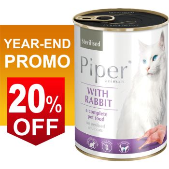  Piper Cat With Rabbit Sterilised 400g 