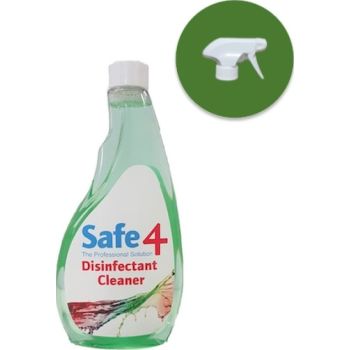  Safe4 Disinfectant Pre-diluted spray 1:10 dilution, Apple Scent, 500 ml 