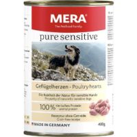 Mera Pure Sensitive Poultry Hearts Wet Dog Food - 400 g
