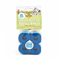 BOB Refill Poo Bags - Blue 60 bags (4x15)