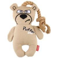 Puffer Zoo Bear Canvas Fabric with Rope Handle Dog Toy