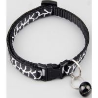 PETS CLUB ADJUSTABLE CAT COLLAR WITH BELL – BLACK