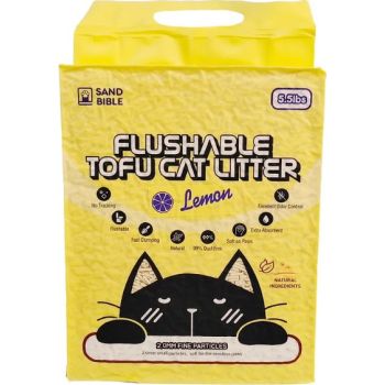 Sand Bible Flushable Tofu Cat Litter Lemon -2.5KG / 5.5LB 