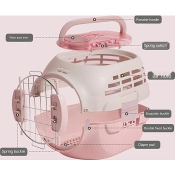  Pado Guard Pet Carrier 49x31.5x28cm-Pink 