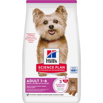  Hill’s Science Plan Small and Mini Adult Dog Food With Lamb and Rice (1.5kg) 