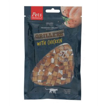  Pets Unlimited Grillers with Chicken Cat Treats - 50G 