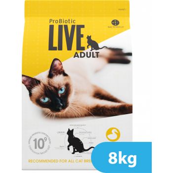  Probiotic Live Cat Dry Food Adult Duck 8kg 