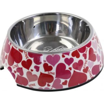  Pawsitiv Bowl Round Decal  Heart Small 