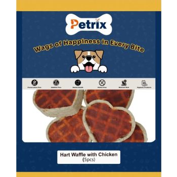  Petrix Heart Waffles with Chicken - 5 Pcs 