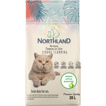  Northland Bentonite Clumping Cat Litter - Green Apple [Volume - 20L] 