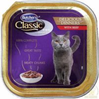 Butcher's Classic Pro Series Delicious Dinner with Beef for Cat, 100g
