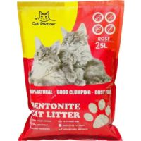 Cat Partner Bentonite Dust Free Clumping Litter 25L – Rose