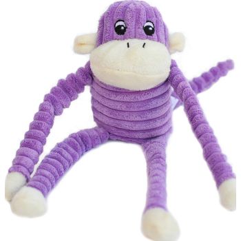  Zippypaws Dog Toys Spencer the Crinkle Monkey - Small Purple 