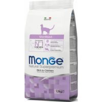 Monge Natural Superpremium Sterilised Rich in Chicken 1.5KG (6pcs left)