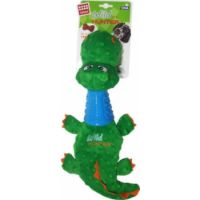 Crocodile Plush Dog toys with TPR Neck