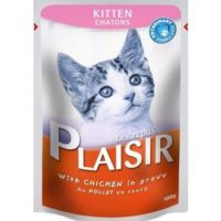 Plaisir Kitten Cats Chunks in Gravy with Chicken Pouch 100g