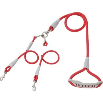  SAAS DOG ONE DRAG TWO LEASHES RED S 150 (1.0 +0.6) 