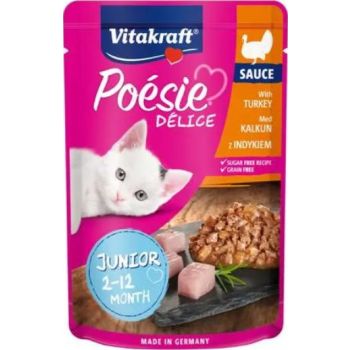  VITAKRAFT POESIE DELICE JUNIOR TURKEY 85G 