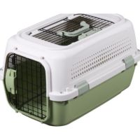 Pawsitiv Marco Polo 1 - Carrier with Skylight Top Door For Cat & Small Dog - Green