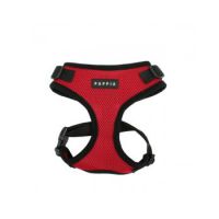 PUPPIA RITEFIT HARNESS RED L Neck 12.6-14.65" Chest 19.29-25.98"