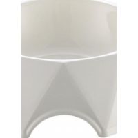 PETS CLUB Diamond Shape Pet Bowl-WHITE- Size(CM):15.6*15.6*4.8cm
