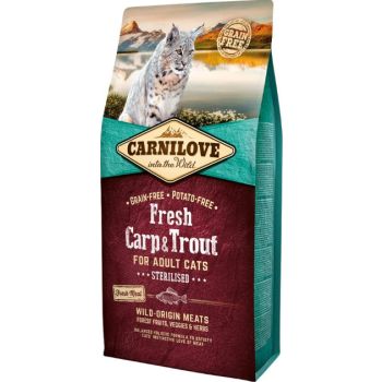  Carnilove Fresh Carp & Trout for Adult Cats 6kg 