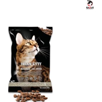  Saas Dream Kitty Bentonite Cat Litter 25L Coffee 