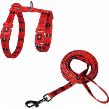  DOCO® LOCO Cat Harness + Leash 6ft Red 