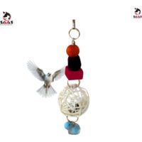 Saas Bird Toy Food Colored & Ball 23cm