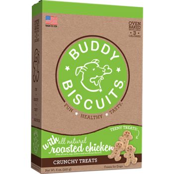  Buddy Biscuits TEENY Crunchy Treats With Roasted Chicken - 8 Oz 