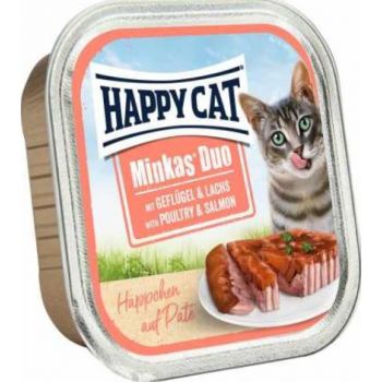 Happy Cat Minkas Duo Poultry & Salmon 100g 