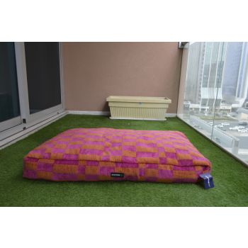  DOCTOR PET DOG BED RETRO WAVE MEDIUM VR02 PINK RETRO 85x55x15 