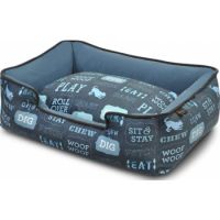 P.L.A.Y. Lounge Bed - Dog's Life - Dark Blue - M