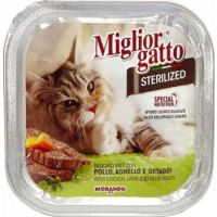 Miglior Gatto Sterilized with Chicken, Lamb & Vegetables Cat Food, 100g