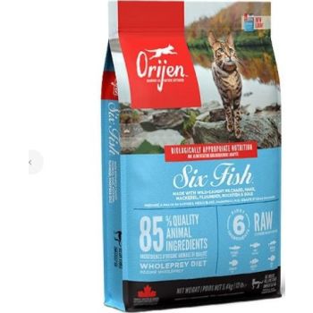  Orijen Six Fish Adult Dry Cat Food - 340G 