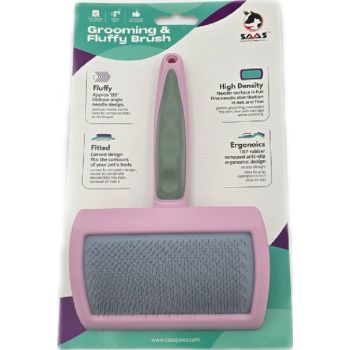  Saas Grooming Fluffy Brush Purple 18x11.7x2.3 CM 