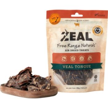 Zeal Veal Tongue Dog Treats 85g 