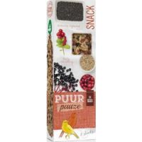 Witte Molen Bird Treats  Puur Pauze Sticks With Elder- & Cranberry For Canary 60g
