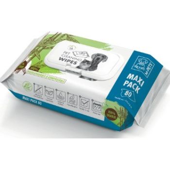  M-PETS Pet Cleaning Wipes 100% Bamboo Maxi Pack 80pcs 