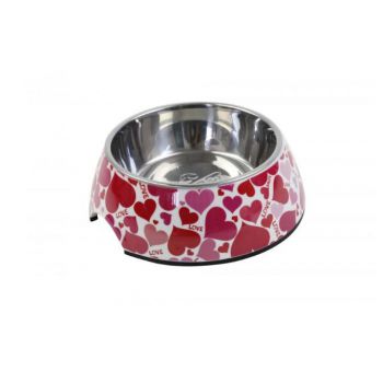  Pawsitiv Bowl Round Decal  Heart Large 
