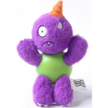  Pawsitiv Dog Toys Purple Monster with Rubber Ball Small (056) 