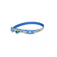Coastal 3/8 Safe Cat  Glow in the Dark Adj.Collar Glowing Blue Fish