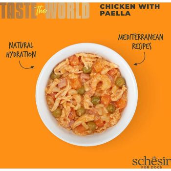  Schesir Taste The World Dog Wholefood - Chicken With Paella150g 