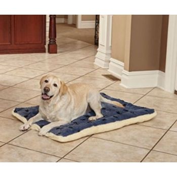  Midwest QuietTime Reversible Paw Print Fleece Pet Bed 48inches 