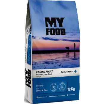  Myfood Dry Puppy Food for healthy Skin and Fur, With Lamb and Rice 12KG 